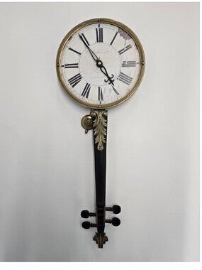 Vintage Timeworks Violin Wall Clock – Stradivarius Style Musical Decor